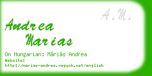 andrea marias business card